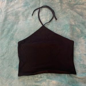 Garage black halter top